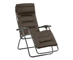 Lafuma Fauteuil Relax, Pliable et réglable, RSX Clip, Air Comfort, Couleur: Taupe, LFM2038-8719