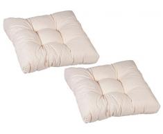 beo AU01 Coussin dassise Sobre de qualité supérieure, élégant et Facile dentretien, Grand Confort dassise env. 60 x 60 cm, épaisseur 13 cm