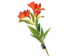 Floral Elegance F072OL - Lys du Pérou artificiel orange de 74 cm