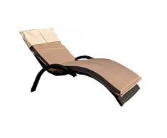 JURA TEXTILES JT97 Matelas de Chaise Longue Beige