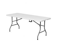 Ldk Garden Table dappoint en plastique Blanc 180 x 75 x 74 cm