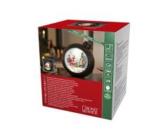 Konstsmide - Boule de Noël avec LED - 4360-550 Santa Marron