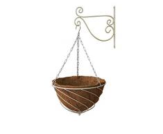 VegTrug Kit de Suspension Crème 18 LG (Panier, Doublure, chaîne et Support), 48 x 48 x 32 cm