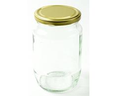 Nutley s Lot de 6 couvercles en Pot à Confiture et Pickle Doré 380 ML