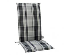 Dehner Coussin pour Chaise à Dossier Haut Utrecht, env. 120 x 50 x 7 cm, Coton/Polyester, Vert