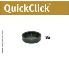 Wagner QuickClick® Chaise Patins//Lot de 8 Patins de Rechange//Black – Diamètre 17 mm – 15810000