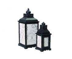 Dandler lanternes, poesi, Noir, 28 x 28 x 67 cm, 590210