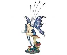 Design Toscano QS232725 Statuette Sapphire la Fée Pepperwand, Multicolore, 7.5 x 20.5 x 23 cm