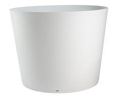 GROSFILLEX 19351096 Bac à Plantes Tokyo Diamètre 80, Blanc Glacier, 80 x 57, 5 cm