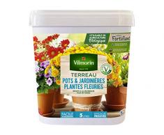 Vilmorin Jardinière Fleurs Terreaux, Marron