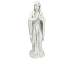 Design Toscano La Sainte Vierge Marie Statue, Petit 30.5 cm Figurine, résine de marbre, blanc