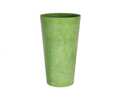 Artstone Pot de Fleurs, Bac à Plante Claire, résistant au Gel et ultraléger, Vert Limon, 28x49cm