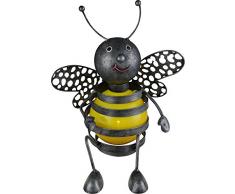 Globo Lampe LED Solaire en Forme dabeille Métal Noir