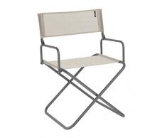 Lafuma Fauteuil de camping, Pliable, Compacte, Avec accoudoirs, FGX XL, Batyline, Couleur: Seigle, LFM1346-8548