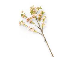 Floral Elegance F055PL - Tige artificielle de Cerisier Prunus du Japon rose pâle de 128 cm