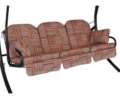 Angerer Coussin à Bascule 3 Places Modena 180 x 50 x 56 cm Rouge