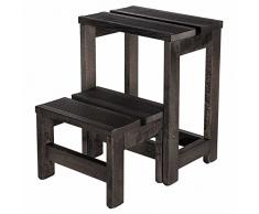 Aranaz 11321 Échelle de Banquette, Bois de hêtre, wengé