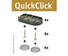 Wagner QuickClick® Chaise Patins//Lot de 4 à Visser pour Cantilever//Hyper – 62 x 30 mm – 15831800