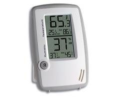 TFA Dostmann 30.5015 Thermomètre hygromètre numérique avec affichage de la température et de lhumidité pour le contrôle de lair ambiant, affichage des valeurs maximales et minimales quotidiennes avec remise à zéro automatique