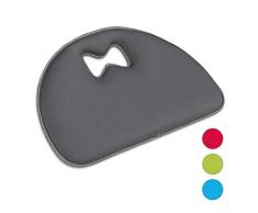 Relaxdays Coussin Jardin,Aide, Universel avec poignée, Tapis Genoux, Gris, foncé