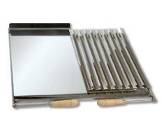 Flores Cortés/Gril plancha 470 x 390 mm en Acier Inoxydable