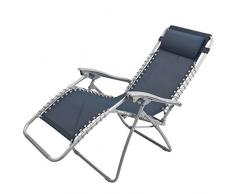 CROSS OUTDOOR 05839 - Fauteuil Relax Multi-Position - Gris Anthracite