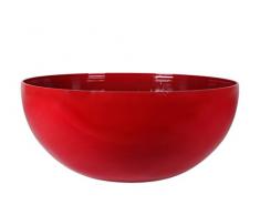 Art en Vogue Pot de Fleurs, Coupe de Fleurs Roto, Finition Brillante, Rouge, 50x22cm