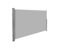 Helloshop26 2208019 Auvent Store Latéral Brise-Vue Gris, 300 x 25 x 200 cm