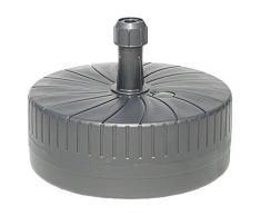 DELSCHEN 6800–123–106 Pied de Parasol, Fer Gris, 50 x 50 x 18 cm