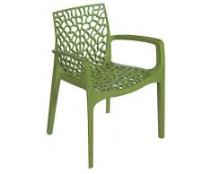 Grand-Soleil Gruvyer Fauteuil empilable Verde Salvia