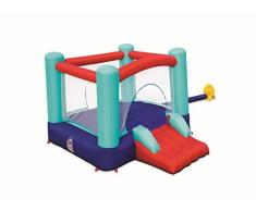 Bestway Château Gonflable avec Toboggan et Maillage pour Enfants Multicolore