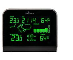 MA 10920 – Station météo connecté au système de surveillance domestique de Mobile Alerts – Transmission des alertes et des valeurs via smartphone – Affichage LED – Différents modes déclairage