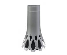Plastia Grave Roseta – Vase avec Support, 1 L Vase avec Chargement. 1.3L Argenté.