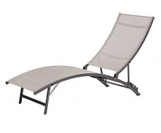 IMAGIN 8732 Bain de Soleil 4 Positions, Gris, 1 x 2 x 3 cm