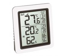 TFA-Dostmann INFO 30.3065.02 Thermomètre sans Fil avec émetteur extérieur Blanc
