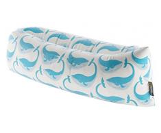 Studio Zapp riani Fauteuil de Salon, de lair Chaise Longue Chaise Longue Gonflable Sac dair avec Motif Baleine, Multicolore, 250 x 90 x 90 cm, barbarianiwhale