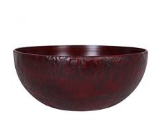 Universal Pot de Fleurs, Coupe de Fleurs Roto Pebble, résistant au Gel et ultraléger, Rouge, 50x22cm