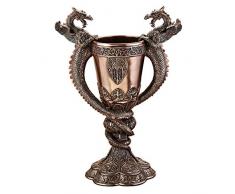 Design Toscano calice dragon gardiens de tombe couvert d’ombre