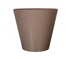Art en Vogue Pot de Fleurs, Bac à Plante Claire, Finition Brillante, Taupe, 47x47cm