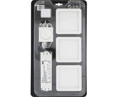 Lot de 3 lampes LED avec commande et bloc dalimentation - Intensité variable