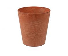 Artstone Pot de Fleurs, Bac à Plante Claire, résistant au Gel et ultraléger, Terra, 27x24cm