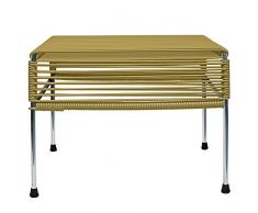 Innit Adam Ottoman avec Cadre chromé Doré