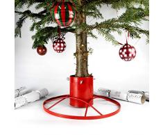 Bosmere Pied Contemporain pour Sapin de Noël Paillettes Rouges 12,7 cm