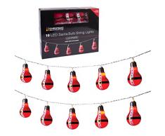 The Christmas Workshop Atelier de Noël Ampoule Père Noël. Santa Bulb Rouge