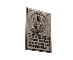 Design Toscano God Bless This Home Sculpture Murale avec Dragon, Marron, 1.5 x 19 x 28 cm