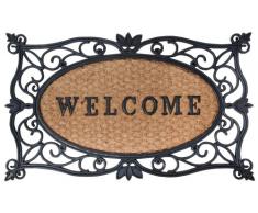 Esschert Design rb107 75 x 45, 45 cm x 45 cm Coco Welcome Paillasson en Caoutchouc avec