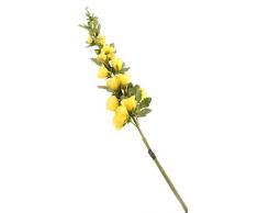 Floral Elegance F073YL - Rose Trémière artificielle jaune de 118 cm
