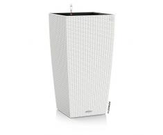 Lechuza Pot de Fleur cubique Cubico Cottage 30 - Set Tout-en-1, Blanc, 40
