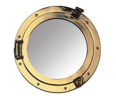 Nauticalia Miroir hublot en Laiton 30 cm