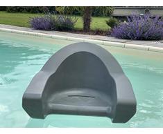 Les deux empans ARCHIMEDE Fauteuil Flottant en polyéthylène rotomoulé pour Piscine, lac, mer de Coloris Gris